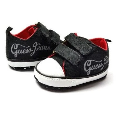 ZEEDA NEW Baby Boys Jeans Double Bar Trainer Sneaker Shoes 0-6-12-18 mths Size 1/4/5