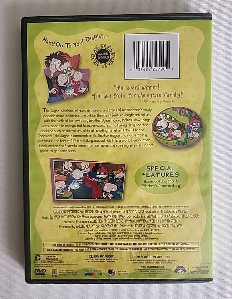 Brand new The Rugrats Movie DVD by Paramount 1999 rated G 81mins