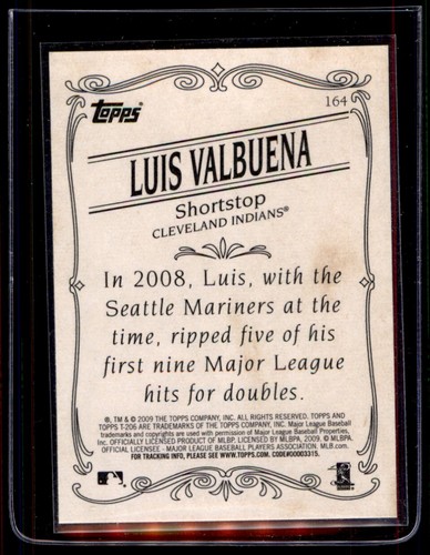 2009 Topps 206 #164 Luis Valbuena Rookie - Picture 2 of 2