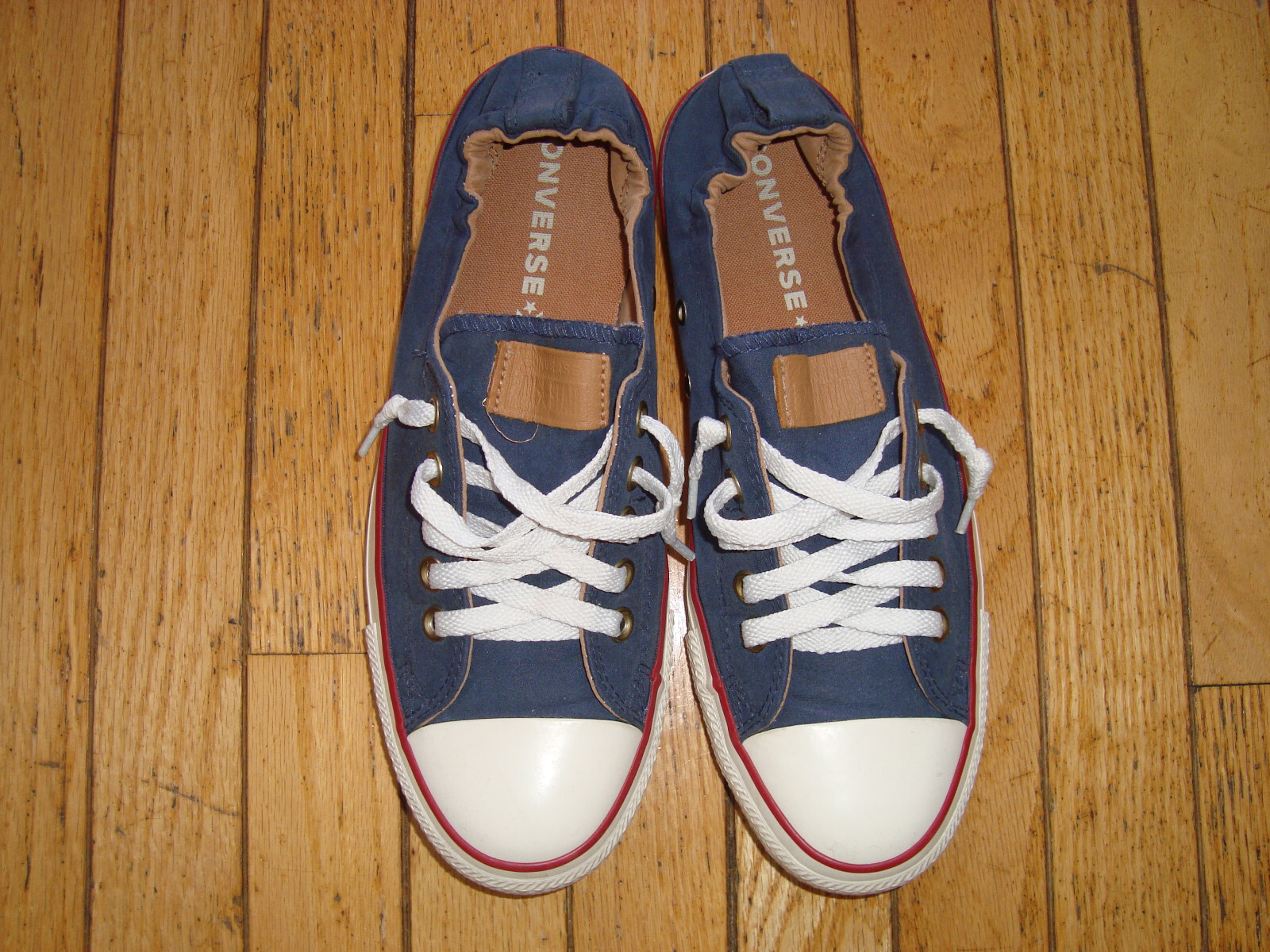 SAOLA SCARPE SNEAKERS CONVERSE LOW TOP UOMO ELASTICO RETRO BLU TAGLIA 11 INDOSSATE UNA SOLA VOLTA!