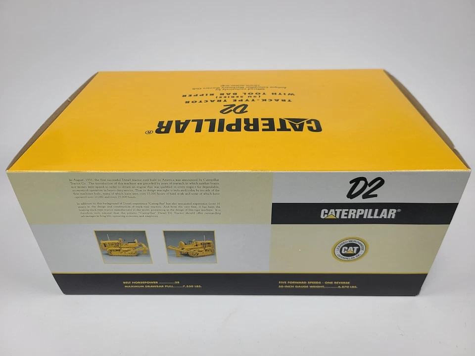 Caterpillar Cat D2 Crawler with Tool Bar Ripper SpecCast 1:16 Scale #CUST780 New - Image 4 of 4