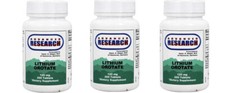 Advanced Research/Nutrient Carriers Lithium Orotate 120 mg 200 Tabs  3 pack  