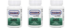 Advanced Research/Nutrient Carriers Lithium Orotate 120 mg 200 Tabs****3 pack***