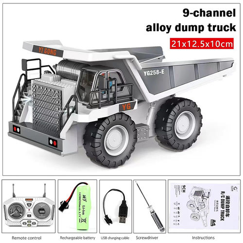 1:20 RC Alloy Excavator Remote Control Toys Electric Car Bulldozer Dump Truck AU - Picture 14 of 17