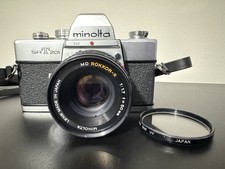 Minolta SRT 201 35mm SLR Camera  Rokkor-X 50mm f/1.7 Lens Japan