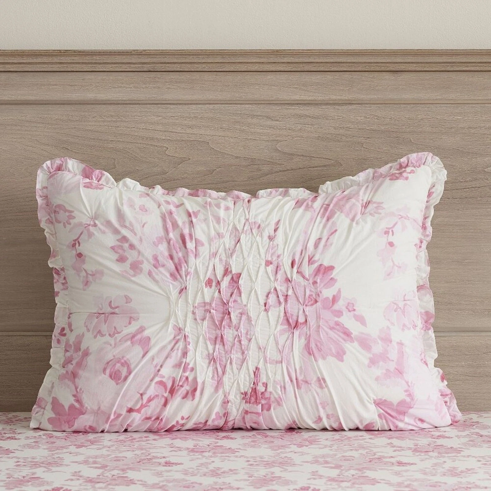 LoveShackFancy Garden Damask Smocked Shams