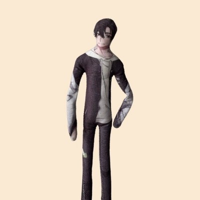 Link Click Charles Lucas Wired Poseable Doll Figure Abstract Art Plush Toy 28cm
