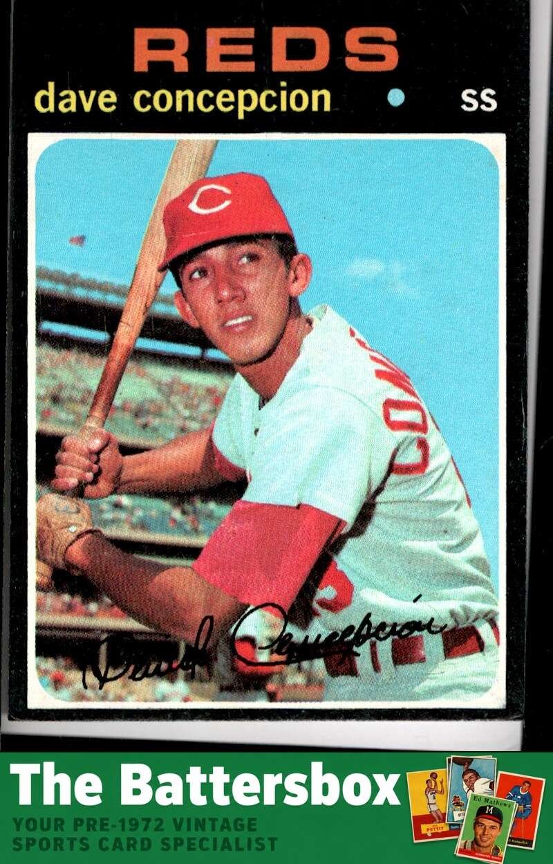 1971 Topps #14 Dave Concepcion RC Authentic Colored Corners X3779443