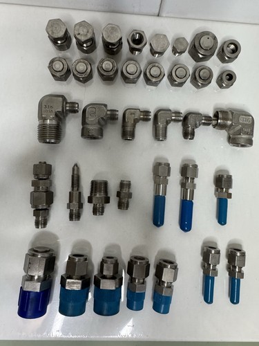 Swagelok Stainless Steel Fittings 316 Compression Tube Mix Lot 30+