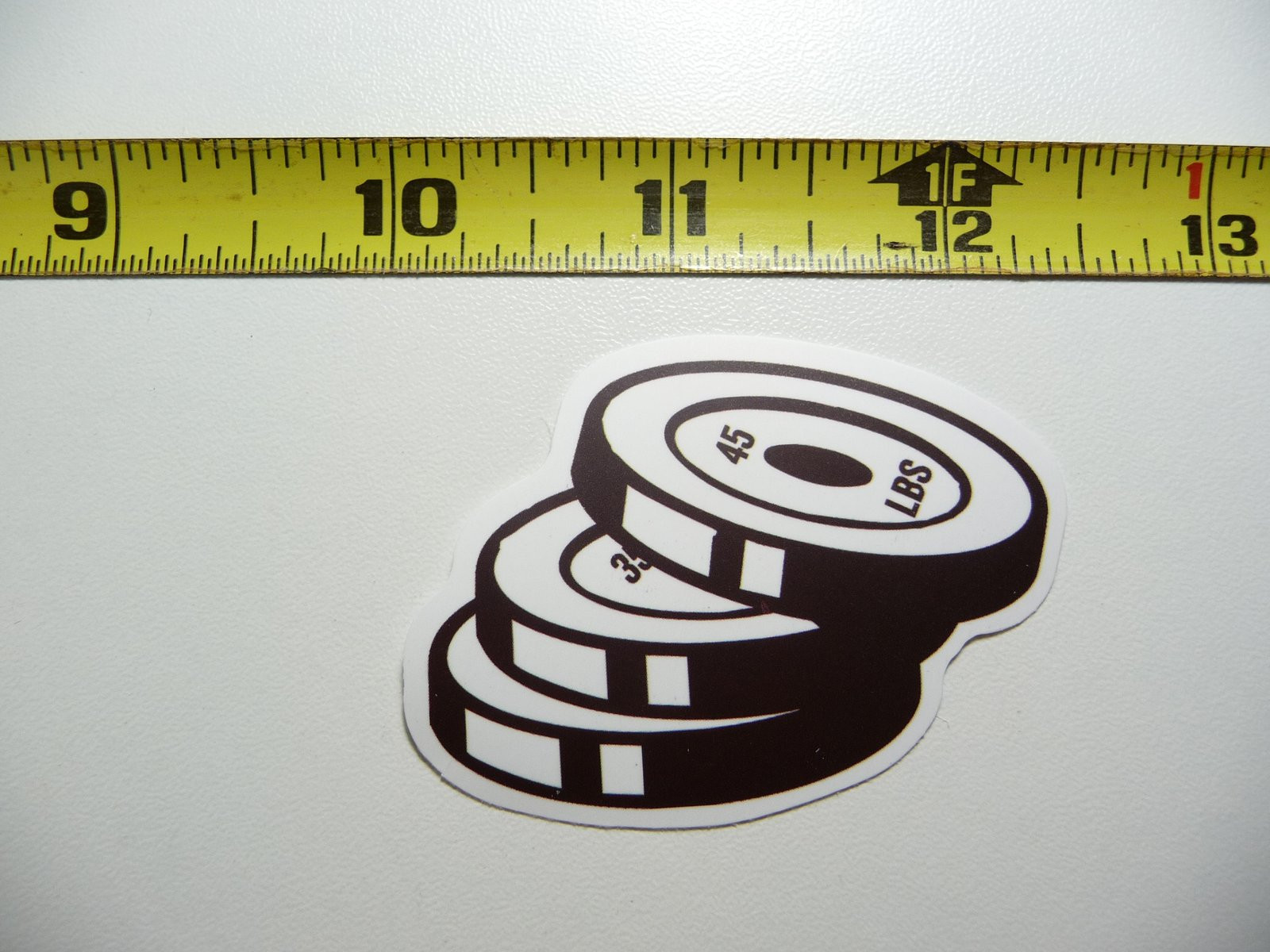 Gym Weights Loose Decal Sticker for Weightlifting Fitness Exercise