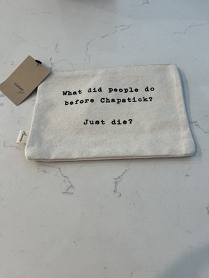 Cute Zipper Top Chapstick Pouch