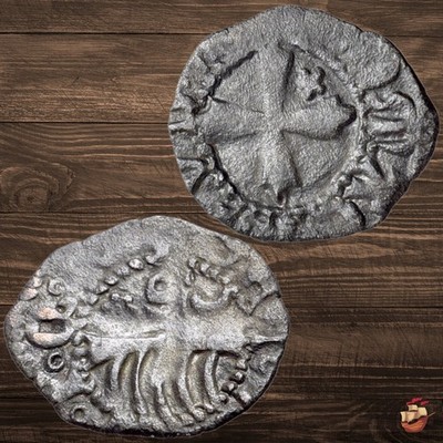Medieval Roman coin - Denier Provisino - Rome Senate (c. 1188-1252) SPQR @e753