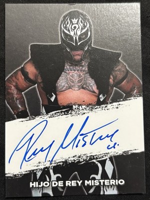 El Hijo De Rey Misterio Auto Card AAA wrestling wwe signed Lucha Libre Tijuana