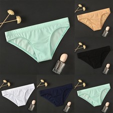 Men's Cotton Underpants Low Rise Bikini Briefs in Different Colors and Sizes