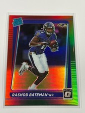 2021 Panini Donruss Rashid Bateman Rated Rookie Red Green Christmas