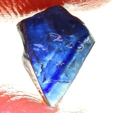 BEAUTIFUL 1.50 ct UNHEATED BLUE SAPPHIRE ROUGH NATURAL100% NR!