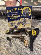 1955 Rin Tin Tin 101st Cavalry Outfit Belt Holster Gun Box