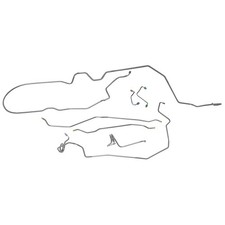 Brake Line Kit Complete Tubes Power Disc 1971-73 Chevrolet Camaro OE Steel 7pc