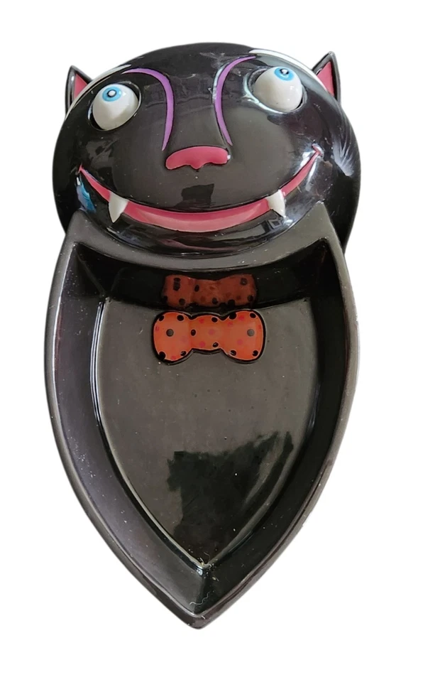 Plato dividido Department 56 Bat Spreading Wings Halloween  Foto 3 de 4