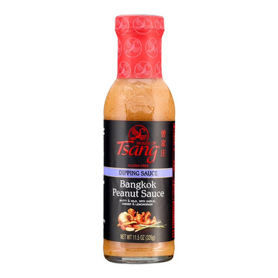 House of Tsang Bangkok Peanut Dipping Sauce Thai Asian Flavor 11.5 oz