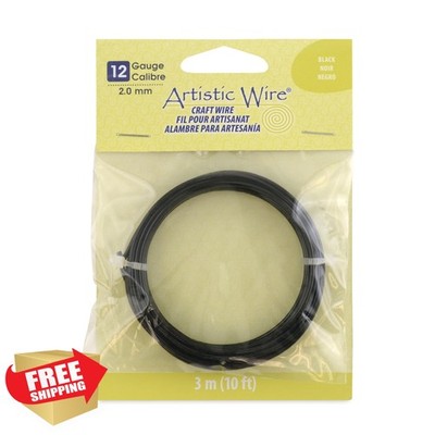 Artistic Wire black craft wire 12 gauge 10ft