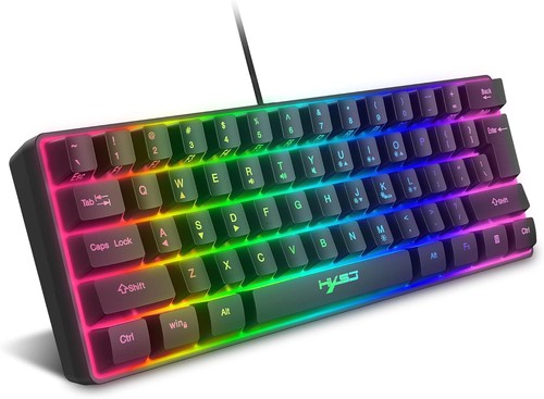 KUIYN V700 60% Wired Gaming Keyboard With RGB Backlit for PC/Mac/Office - Picture 12 of 21