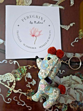 Vintage-Inspired Handmade Dog Keychain