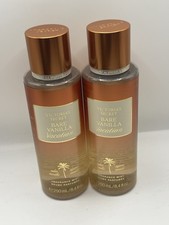 -NEW- SET OF 2 VICTORIA SECRET BARE VANILLA VACATION FRAGRANCE MIST 8.4 FL OZ