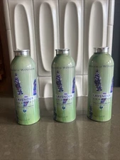 Lot Of 3 Woods of Windsor England Lavender Talcum Powder 3.5 oz. Tin Container