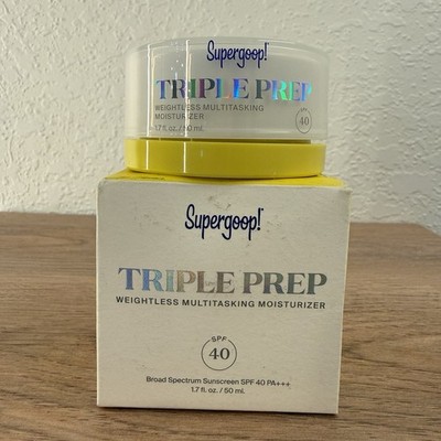 Supergoop Triple Prep Weightless Multitasking Moisturizer SPF40 1.7oz Exp11/2025