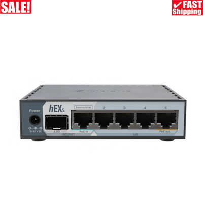 Mikrotik E60iUGS hEX S (2025) RB760iGS Upgraded Compact Wired ROS Router