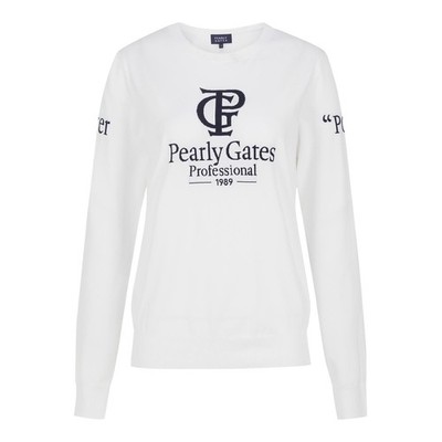 Genuine PEARLY GATES GOLF Womens Logo Soft Long Sleeve Knit 