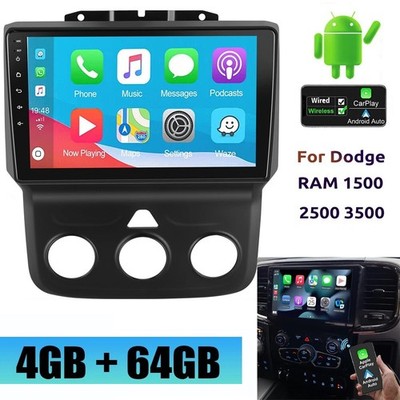 4+64GB For Dodge Ram 1500 2500 3500 2014-2018 Car Stereo Radio BT WIFI GPS Navi