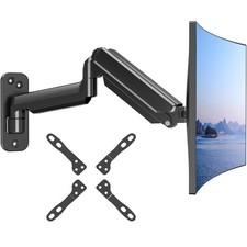 Monitor Wall Mount for Max 35 inch/26.4lbs Flat Curved Screens Premium Heavy ...