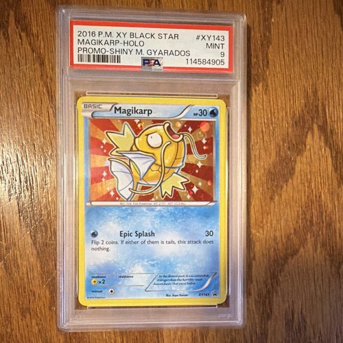 2016 Pokémon XY Black Star Magikarp XY143 Holo Promo PSA 9