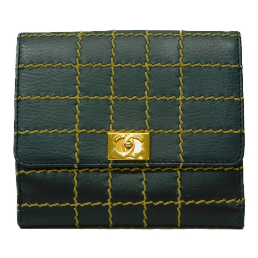Chanel Wild Stitch Bi-Fold Wallet in Black for Women Ideal Gift with Wrapping