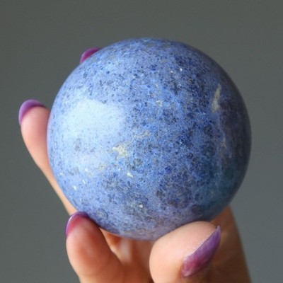 Dumortierite Sphere Blue Can Do Crystal Ball Positive Energy Healing Stones Orb