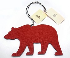 HERMES Petit H Bag Charm GM Grizzly Un Authentic From Japan