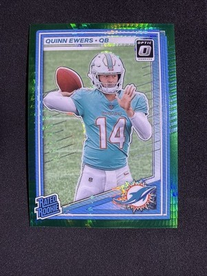 2025 Donruss Optic Quinn Ewers #213 Rookie Green Hyper Prizm RC