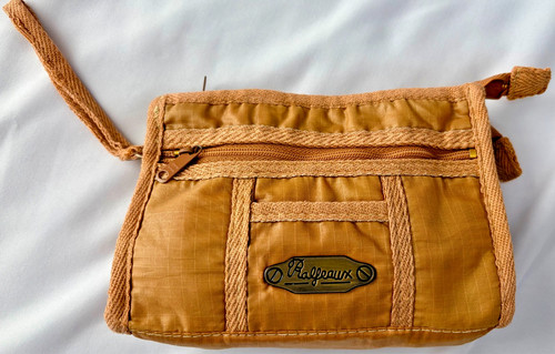 Ralfeaux Nylon Travel Organizer Cosmetic Pouch Zip Compact Bag Vintage