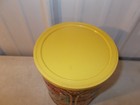 Vintage Folgers Decorative Coffee Can 3 lb. Chickens Fruit Fish Coffee Pot w/Lid — photo 4
