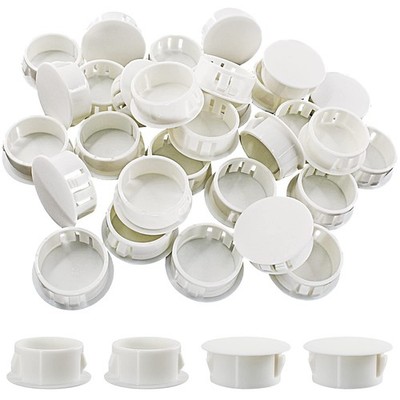 Murtenze 30 Pcs 19mm (3/4'') White Hole Plugs, Plastic 3/4'' / 19mm,