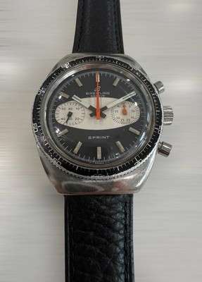 Breitling Sprint Chronograph 1968- Vintage Swiss Watch UK