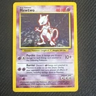 Mewtwo Base Set Holographic 10/102 Pokemon Card