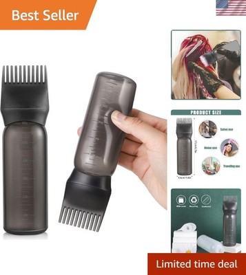 Root Comb Hair Coloring Bottle 6 Ounce - Lightweight, Reusable & Practical