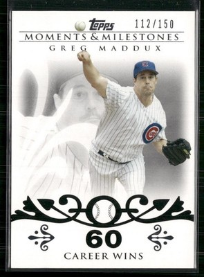 2008 Topps Moments & Milestones #8-60 Greg Maddux #/150