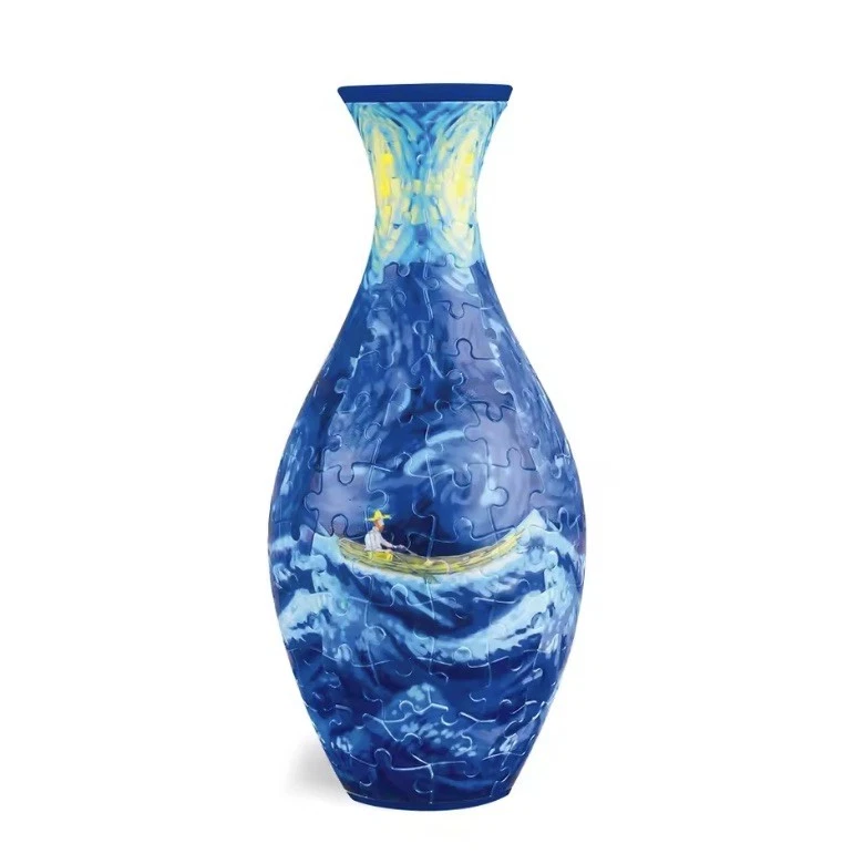 Florero rompecabezas curvado 3D 160 piezas hágalo usted mismo decoración del hogar arte regalo Foto 2 de 4