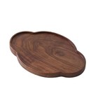 Household Serving Tray Walnut Wood 8255 Inch Stable and Functional Design