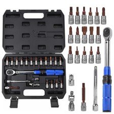 MTB Bike Bicycle Preset Torque Wrench 1/4'' 2-24Nm Precise Instrument Hex Key UK