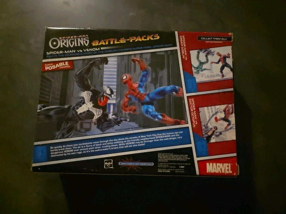 Figuras de acción Hasbro Spider-Man Origins Battle-Packs Spider-Man Vs Venom 2006 Foto 2 de 2